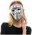 Bedazzled Silver Mirror Face Mask Adult Costume Accessory