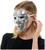 Bedazzled Silver Mirror Face Mask Adult Costume Accessory