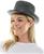 Metallic Black Top Hat Adult Costume Accessory