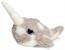 Cute & Cuddly Narwhal 6 Inch Plush | Grey
