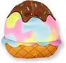 Squishmallow 12 Inch Plush | Glady the Rainbow Ice Cream Sundae