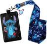 Disney Lilo & Stitch Space Adventure Lanyard with Charm & Card Holder