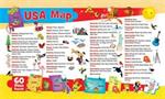 USA Map 44 Piece Real Wood Jigsaw Puzzle