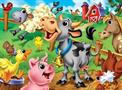 Farm Animals 48 Piece Googly Eyes Jigsaw Puzzle