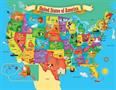 Educational USA Map 60 Piece Jigsaw Puzzle