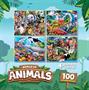 World of Animals 100 Piece Jigsaw Puzzle 4-Pack