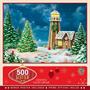 Gingerbread Lighthouse 500 Piece Glitter Jigsaw Puzzle