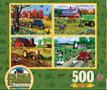 Farm Country 4-Pack 500 Piece Jigsaw Puzzles