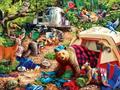 Campsite Trouble 300 Piece Large EZ Grip Jigsaw Puzzle
