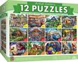 Artist Gallery Jigsaw Puzzle 12-Pack | 4x 100Pc | 4x 300Pc | 4x 500Pc