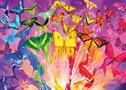Metamorphosis 500 Piece Hidden Images Glow In The Dark Jigsaw Puzzle
