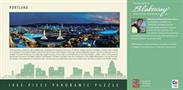 Downtown Portland Oregon 1000 Piece Panoramic Jigsaw Puzzle