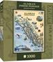 Xplorer Maps Alaska Inside Passage Map 1000 Piece Jigsaw Puzzle