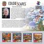 Colorscapes Santorini Sky 1000 Piece Linen Jigsaw Puzzle