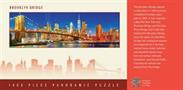 NYC Brooklyn Bridge 1000 Piece Panoramic Jigsaw Puzzle