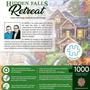 Hidden Falls Cottage 1000 Piece Linen Jigsaw Puzzle