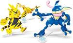 Pokemon Mega Construx 340 Piece Building Set | Greninja vs Electabuzz