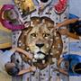 I AM Lion 550 Piece Animal Head-Shaped Jigsaw Puzzle