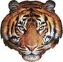 I AM Tiger 550 Piece Animal Head-Shaped Jigsaw Puzzle