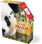 I AM Panda 550 Piece Animal Head-Shaped Jigsaw Puzzle