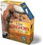 I AM Longhorn 550 Piece Animal Head-Shaped Jigsaw Puzzle