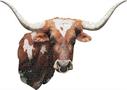 I AM Longhorn 550 Piece Animal Head-Shaped Jigsaw Puzzle