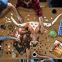 I AM Longhorn 550 Piece Animal Head-Shaped Jigsaw Puzzle