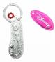Best Friend Black Flip Flop Pewter Key Ring