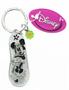 Disney Minnie Mouse Purple Flip Flop Pewter Key Ring