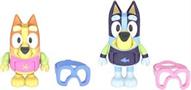 Bluey Action Figure 2 Pack | Pool Time Bluey & Bingo