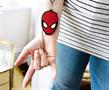 Marvel Spider-Man Printed Tin Case w/ Rubber Charm Bracelet