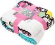 Hello Kitty My Cute World 60 x 80 Inch Silk Touch Sherpa Throw Blanket