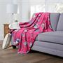 Sanrio My Melody and Kuromi Pillow Fight Sherpa Throw Blanket | 50 x 60 Inches