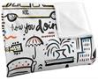 Friends Icons 45 x 60 Inch Fleece Throw Blanket
