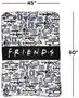 Friends Icons 45 x 60 Inch Fleece Throw Blanket
