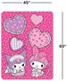 Sanrio My Melody & Kuromi 45 x 60 Inch Fleece Throw Blanket