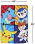 Pokemon Pikachu & Friends 46 x 60 Inch Silk Touch Throw Blanket