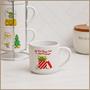 Star Wars Grogu Holiday Cuteness 4-Piece 10oz Stackable Ceramic Mug Set