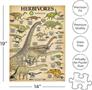 Smithsonian Herbivore Dinosaurs 500 Piece Jigsaw Puzzle