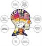 Peanuts Snoopy in Space 500 Piece Jigsaw Puzzle (Vertical Box)