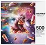 Random Galaxy Pizza Cat 500 Piece Jigsaw Puzzle