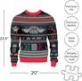 Friends Ugly Christmas Sweater Shaped 1000 Piece Jigsaw Puzzle