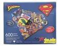 DC Comics Superman Logo 600 Piece Shaped 2 Sided Jigsaw Puzzle