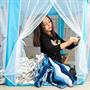 Blue Hexagon Fantasy Castle Play Tent | 53 x 47 x 55 Inches