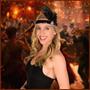 Deluxe Black Sequin Flapper Adult Costume Headband
