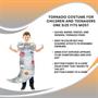 Tornado Costume For Children And Teenagers One Size Fits Most