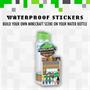 Minecraft 21 Ounce Plastic Water Bottle and Stickers