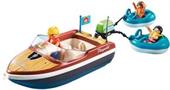 Playmobil Family Fun 70091 Speedboat with Tube Riders Playset