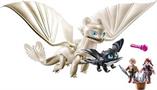How to Train Your Dragon 3 Light Fury with Baby Dragon Plamobil Set