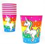 Rainbow Unicorn Birthday Party Supplies Pack | 66 Pieces | Serves 8 Guests